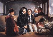 Abraham Solomon Second Class-The Parting oil painting on canvas